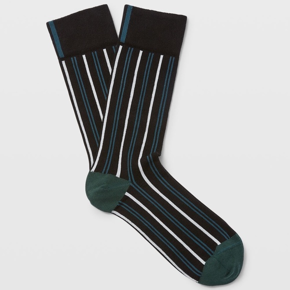 Alternate Stripe Socks - Brand New - NEVER WORN - Black Mix - Picture 1 of 1